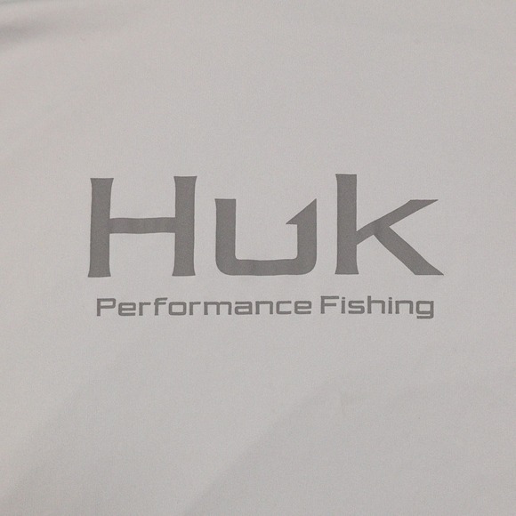 HUK Men's XL Gray Blue UPF50 Icon Performance Long Sleeve Hoodie Shirt BUNDLE - Picture 4 of 14